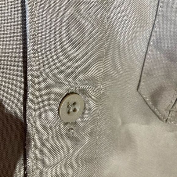 Men’s The North Face Button Down Utility Oxford Shirt Shacket, khaki, XL - Picture 13 of 16